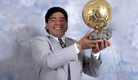 Diego Maradona Receives The 'Ballon D'Or D'Honneur' On January 03rd
