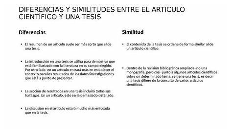 Cual Es La Diferencia Entre Articulo Cientifico Y Nota Cientifica