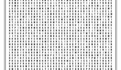 Difficult Word Search Pdf Printable