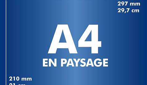 Les différents formats de papier A0 A1 A2 A3 A4 A5 A6 A7 A8 | Format