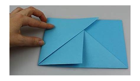 Origami Briefumschlag falten, Briefumschlag basteln mit Papier Din A4