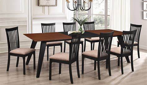 Dining Room Table And Chairs With Leaf Verona 9 Piece Formal Set