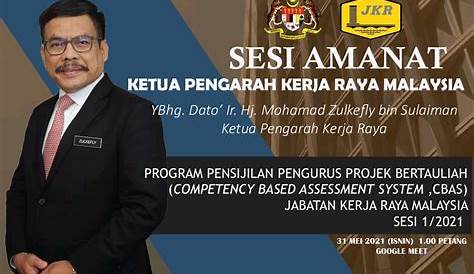 Lawatan Kerja Timbalan Ketua Pengarah Kerja Raya JKR Malaysia