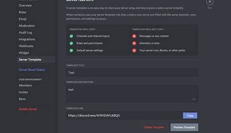 Server Templates – Discord