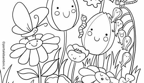 DISEGNI PRIMAVERA 9, disegni per bambini da stampare e colorare, by