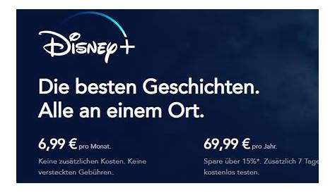 Disney+ Monatsabo: 7 Tage kostenlos testen (danach 6,99 €)