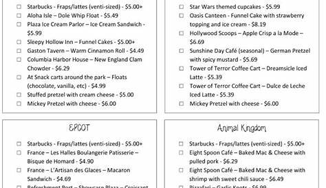 Disney Dining Plan Snacks 2018 Pdf Is Free The Best Promotion For Your