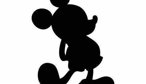Mickey Silhouette Png, Mickey Mouse Disney Free Vector Graphic - Mickey