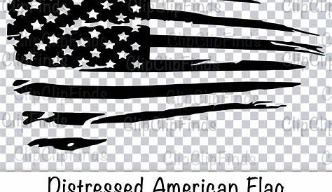 Distressed Black and White American Flag SVG Vector Cut File - Etsy UK