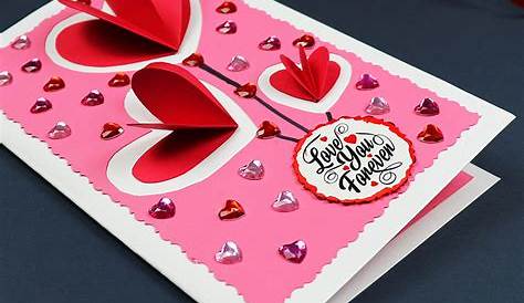 Diy 3d Valentines Cards Hearts Valentine's Day Card
