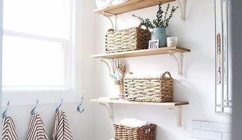 50 Awesome Hanging Bathroom Storage for Small Spaces - SWEETYHOMEE