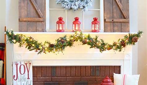 Adventures in Decorating Our 2014 Christmas Mantel and Blog Hop