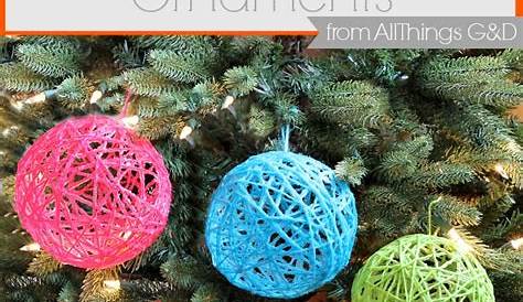 Diy Christmas Ornaments Yarn