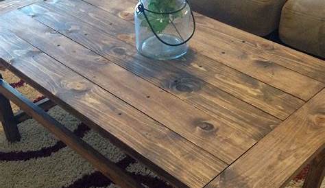 Diy Coffee Table Stain