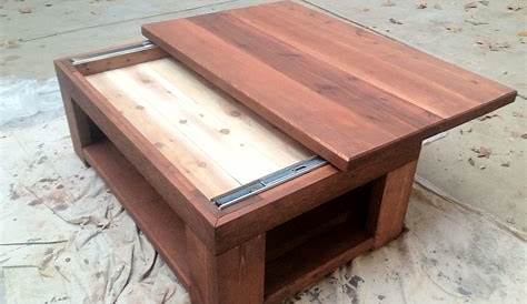 Diy Coffee Table With Sliding Top