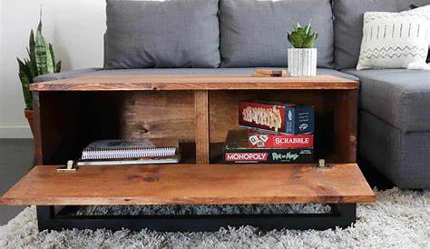 Diy Coffee Table With Storage Plans