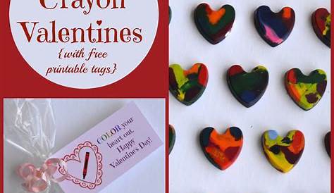 Diy Crayon Valentines Hearts For Cards This Day