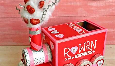 Diy Cricut Valentines Day Boxes Valentine's Box With The Hey Let's Make Stuff