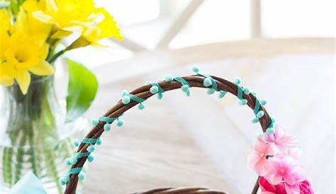 Diy Decorating Easter Baskets How To Make An Egg Basket Free Template Sarah Renae Clark