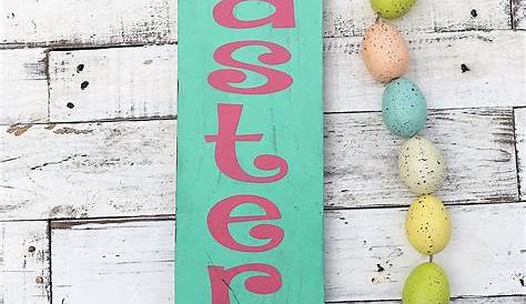 Diy Easter Wooden Sign Super Cute And Easy Decor Wood