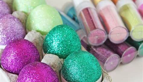 Glitter Easter Eggs Easter eggs, Easter egg decorating, How to make