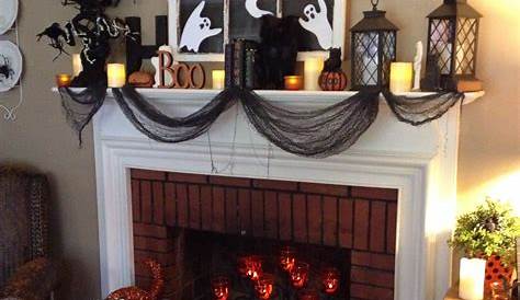 Diy Halloween Decorations Fireplace