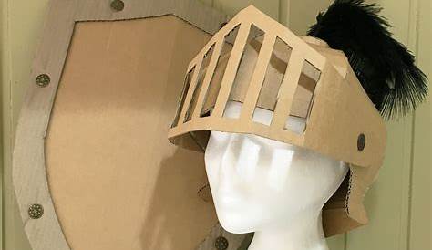 Cardboard Knight Helmet Template New Parts and Krafts Cheap Kids Diy