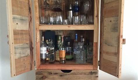 Diy Liquor Cabinet Pin By Larry Boyd On Pallets In 2020 Shelf