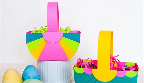 Diy Paper Basket For Easter Cute Mini Tutorial