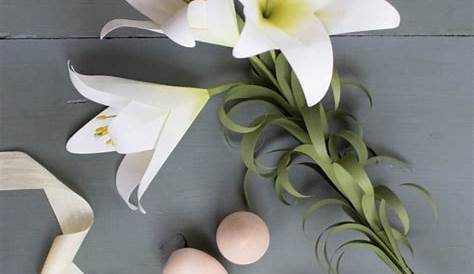 Diy Paper Easter Lily Simple Tutorial And Pattern To Make Today! In