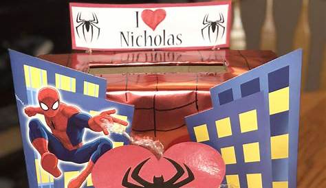 Diy Spiderman Valentines Valentine's Day Box Kids Valentine Boxes Boys