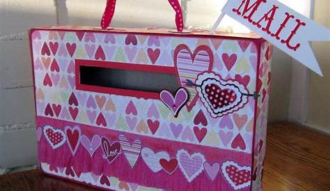 Diy Tissue Decor For My Valentine Mailbox S Mail Box Kids Simple