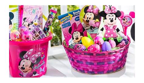 Diy Toddler Minne Mouse Easter Basket Made From Dollar Tree Disney Disney Disney Mickey