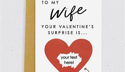 Diy Valentine Cards For Wife Printable Printable Card Free