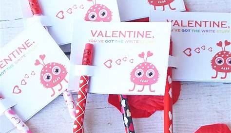 Diy Valentine Cards Pencil 's Day For Kids
