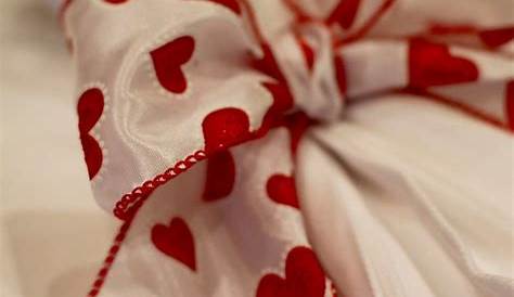Diy Valentine Napkin Rings Tutorial For Heart Online Ribbon May Arts Ribbon