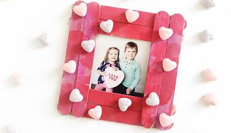 Diy Valentine Picture Frame Craft Kit Kid 's Week A The V Spot