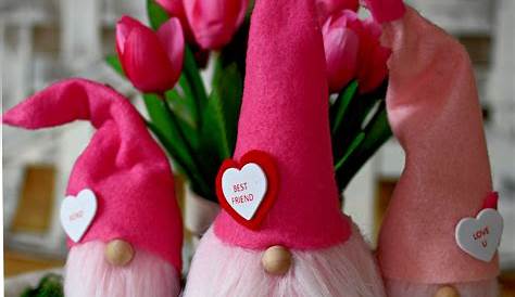 Diy Valentines Day Gnomes Pin On Crafting