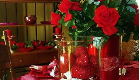 Diy Valentines Table Decorations Display Of A Beautiful Valentine Setting Beautiful Valentine