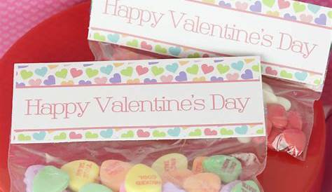Valentine's Day Favor Bag Tags DIY Favor Bags Etsy UK Valentines