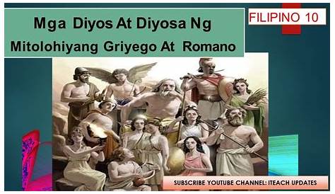 Mga Diyos at Diyosa ng Mitolohiyang Griyego at Romano