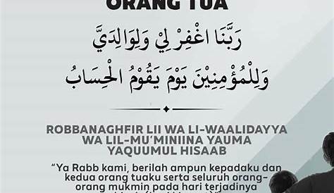 Doa Mohon Ampunan Dosa untuk Kedua Orang Tua Lengkap Arab, Latin dan