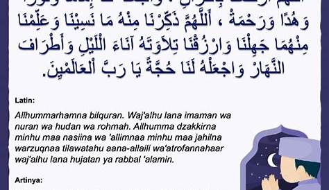 Doa Khatam Quran Yang Ringkas (Terjemahan Bahasa Melayu)