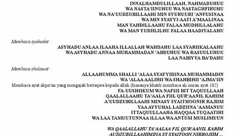 download khutbah jumat singkat pdf - Hilyah, Belajar Bahasa Arab Online