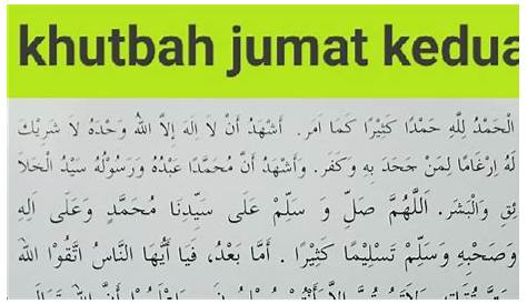 Khutbah Jumat Lengkap Dengan Doa Pembuka Dan Penutup Pdf Terbaru