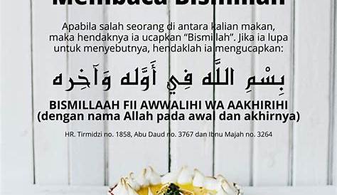 Doa Lupa Baca Doa Makan | Kutipan doa, Doa, Kata-kata indah