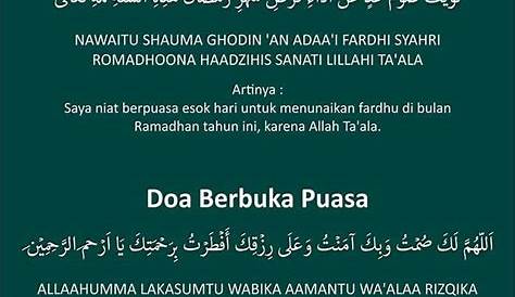 Doa Niat Puasa In English - Dakwah Islami