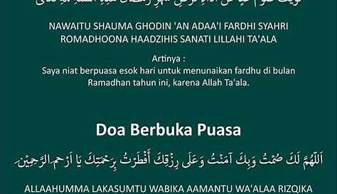 Doa Niat Puasa Ramadan Dan Artinya - Nanyak.com