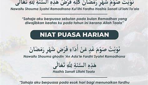 √ 10+ Kumpulan Doa Niat Puasa Ramadhan Dan Sunnah Paling Lengkap