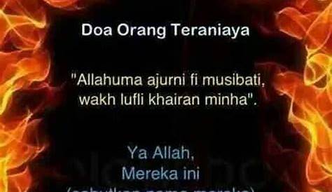 Mengapa Doa Orang Teraniaya Antara Doa Yang Mustajab